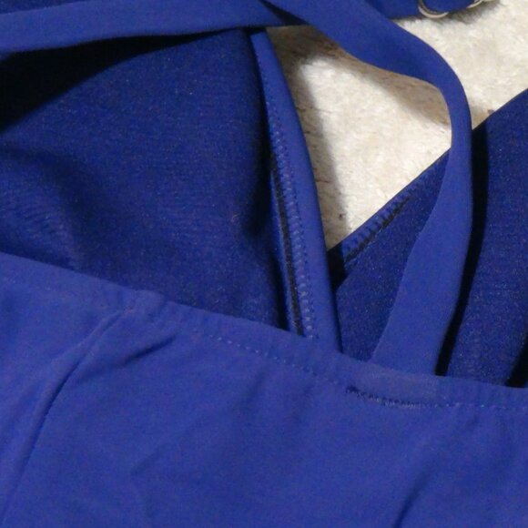 Aqua Green Women PURPLE UPF 50 Waist Detail Over the Shoulder One Piece Swim - Picture 12 of 14